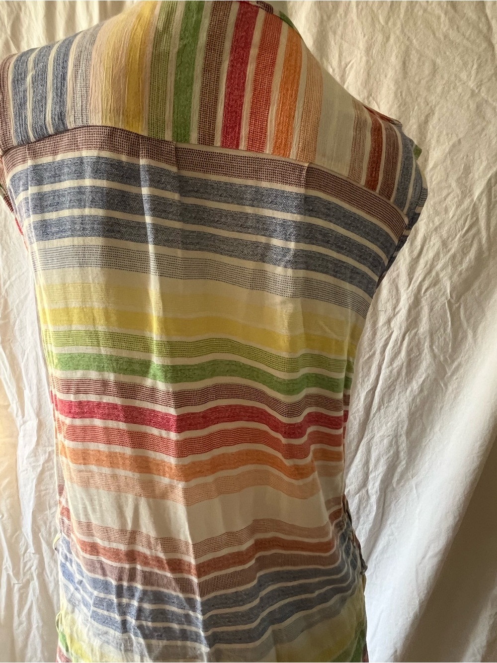 Rainbow Sleeveless Tie sides Top
